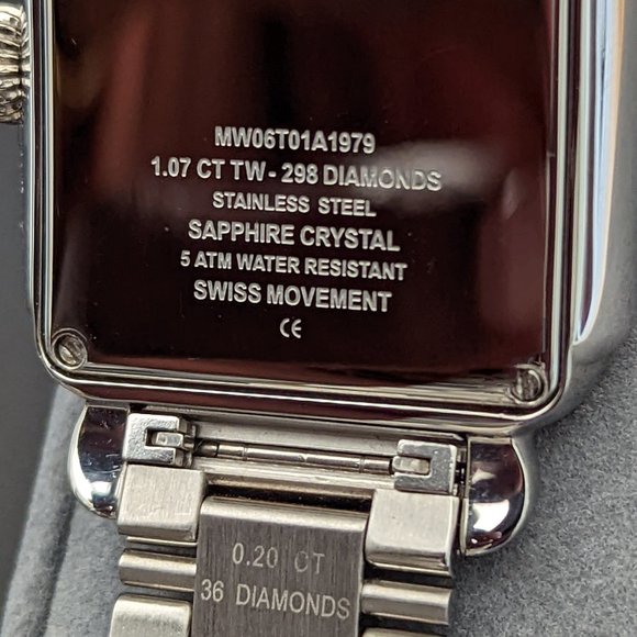 Limited Edition (#252 of 500) Michele Art Deco Diamond Pavé Watch - Picture 5 of 12